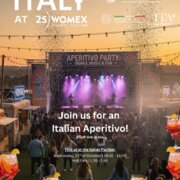 Aperitivo with the Italian delegation!