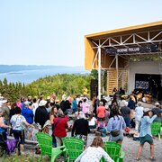 Unique experience at the top of Mont-Béchervaise with one of the best views over Gaspé Bay